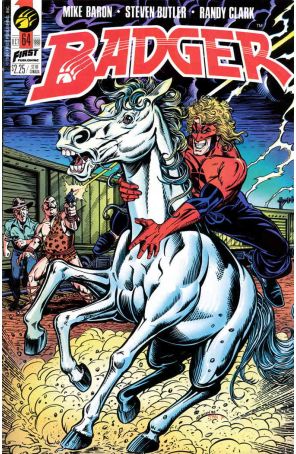 Badger 64 published by First with cover art by Steven Butler