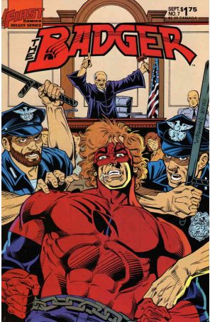 Badger 7 published by First with cover art by Bill Reinhold