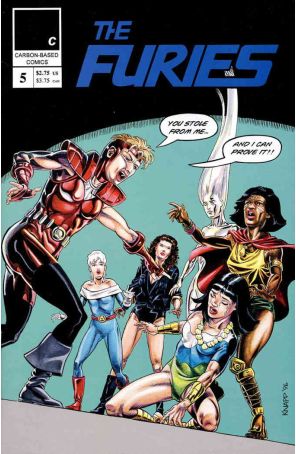 Furies (Carbon-Based) 5 published by Carbon-Based with cover art by Bill Knapp