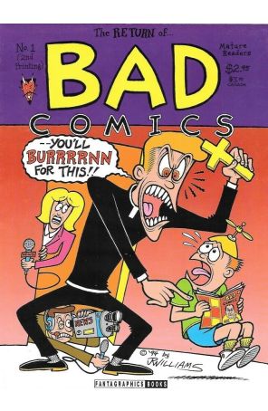 Bad Comics 1 (2nd) published by Cat-Head with cover art by J.R. Williams
