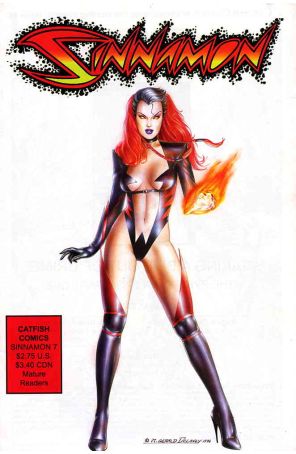 Sinnamon 7 published by Catfish with cover art by M. Gerald Delaney