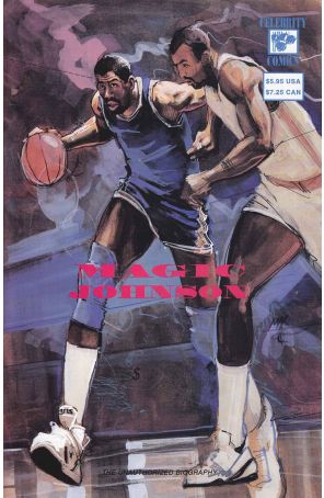 Magic Johnson 1 published by Celebrity with cover art by Robert Herrera