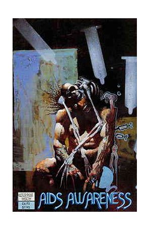 AIDS Awareness 1 published by Chaos City with cover art by Simon Bisley