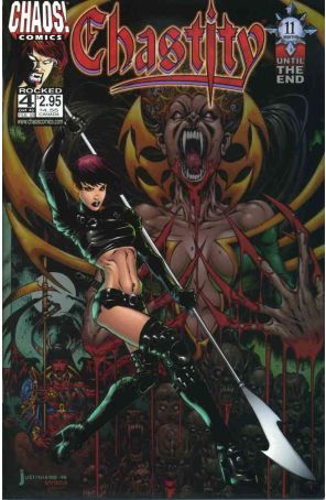 Chastity: Rocked 4 published by Chaos with cover art by Justiniano