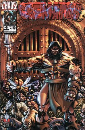 Cremator 4 published by Chaos with cover art by Leonardo Jimenez