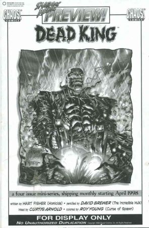Dead King: Burnt Ashcan 1 published by Chaos