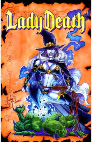 Lady Death FAN Edition 1 published by Chaos with cover art by Steven Hughes
