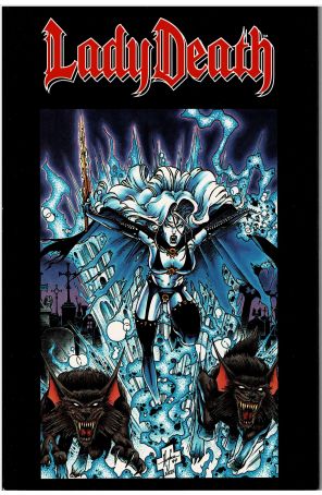 Lady Death: The Reckoning TPB 1 published by Chaos with cover art by Steven Hughes