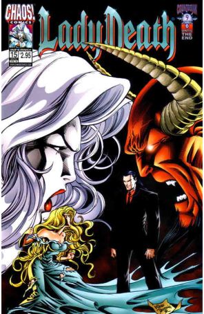 Lady Death 15 published by Chaos with cover art by Mike Deodato Jr.