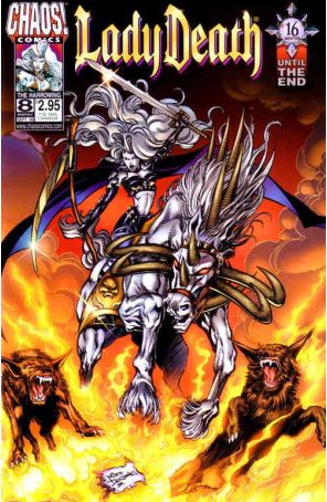 Lady Death 8 published by Chaos with cover art by Mike Deodato Jr.