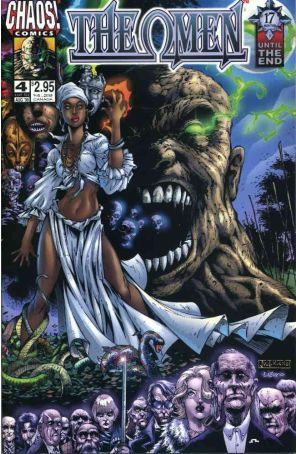 Omen (Chaos) 4 published by Chaos with cover art by Justiniano