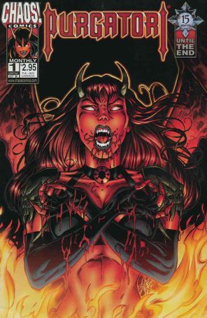 Purgatori 1 published by Chaos with cover art by Al Rio