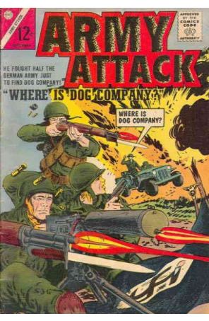 Army Attack 3 published by Charlton with cover art by Sam Glanzman