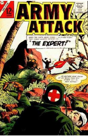 Army Attack 44 published by Charlton with cover art by Rocke Mastroserio