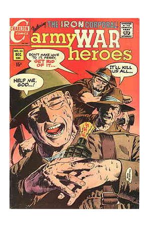Army War Heroes 35 published by Charlton with cover art by Sam Glanzman