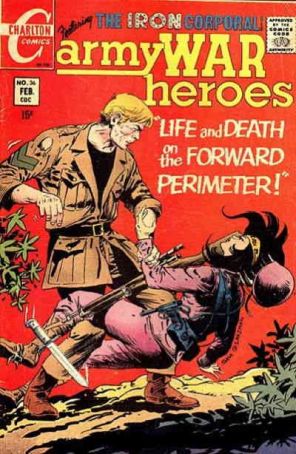 Army War Heroes 36 published by Charlton with cover art by Sam Glanzman