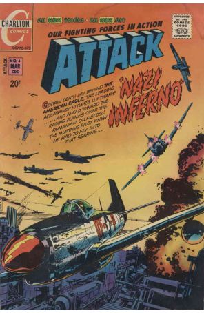 Attack (4th Series) 4 published by Charlton with cover art by Rocke