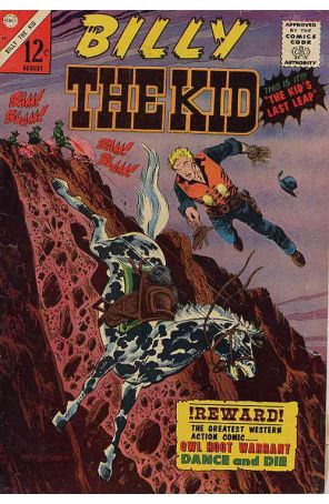 Billy the Kid 51 published by Charlton with cover art by Rocke Mastroserio