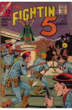 Fightin' 5 29 published by Charlton with cover art by Dick Giordano