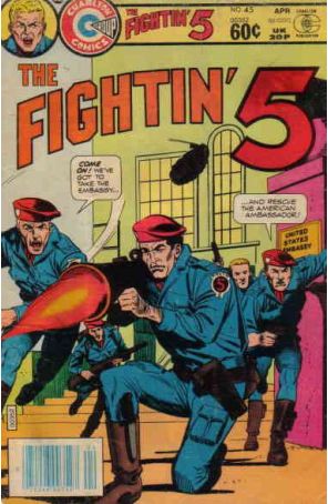 Fightin' 5 45 published by Charlton with cover art by Dick Giordano