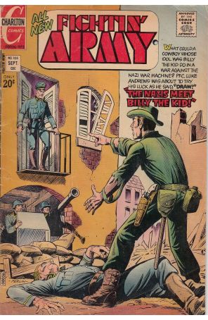 Fightin' Army 105 published by Charlton with cover art by Don Perlin