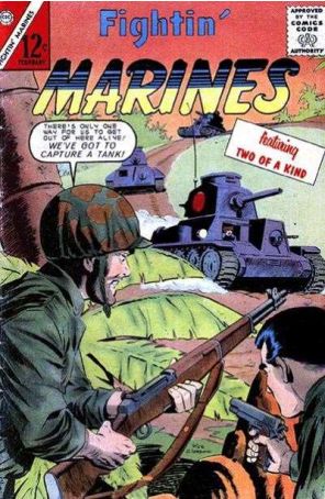 Fightin' Marines 51 published by Charlton with cover art by Dick Giordano