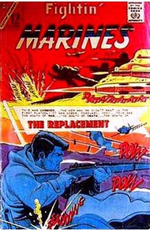 Fightin' Marines 65 published by Charlton with cover art by Bill Montes