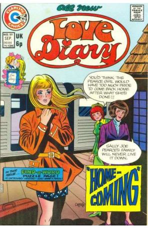 Love Diary (Charlton) 89 published by Charlton with cover art by Art Cappello