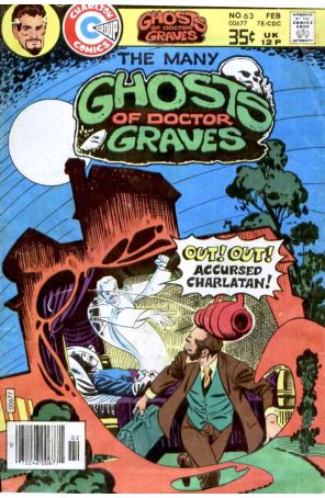 The Many Ghosts of Dr. Graves 63 published by Charlton with cover art by Steve Ditko