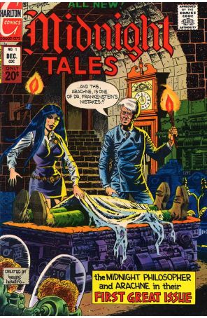 Midnight Tales 1 published by Charlton with cover art by Wayne Howard
