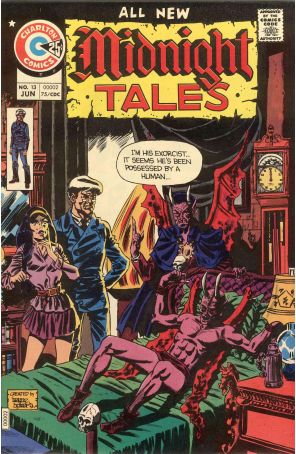 Midnight Tales 13 published by Charlton with cover art by Wayne Howard