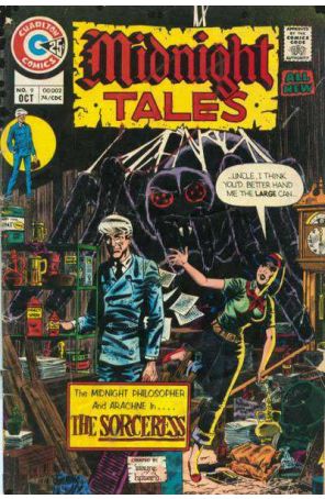 Midnight Tales 9 published by Charlton with cover art by Wayne Howard