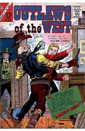 Outlaws of the West 56 published by Charlton with cover art by Rocke Mastroserio