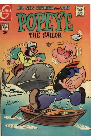 Popeye 111 published by Charlton with cover art by George Wildman
