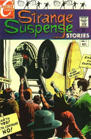 Strange Suspense Stories (2nd Series) 1 published by Charlton with cover art by Rocke Mastroserio