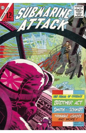 Submarine Attack 52 published by Charlton with cover art by Pat Masulli