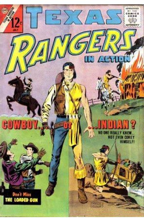 Texas Rangers in Action 40 published by Charlton with cover art by Charles Nicholas