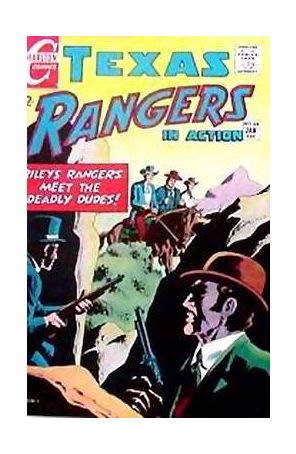 Texas Rangers in Action 64 published by Charlton with cover art by Rocke Mastroserio