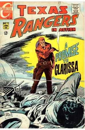 Texas Rangers in Action 72 published by Charlton with cover art by Jim Aparo
