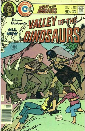 Valley of the Dinosaurs 11 published by Charlton with cover art by Fred Himes