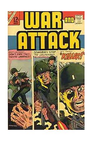 War and Attack 55 published by Charlton with cover art by Rocke Mastroserio