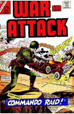 War and Attack 58 published by Charlton with cover art by Dick Giordano