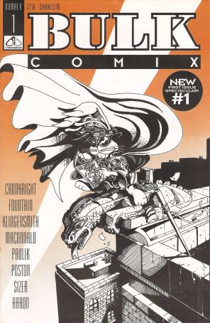 Bulk Comix (Vol. 2) 1 published by Chiasmus with cover art by Paul Sizer and John Fountain