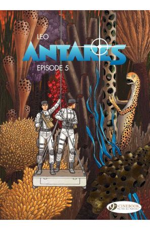 Antares 5 published by Cinebook with cover art by Leo