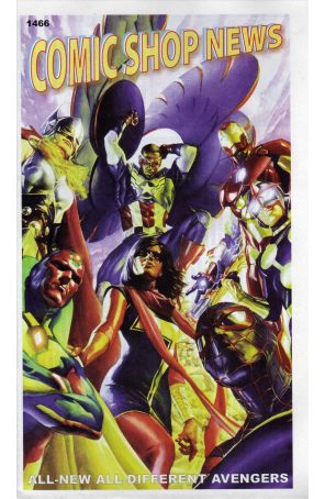 Comic Shop News 1466 published by CSN with cover art by Alex Ross