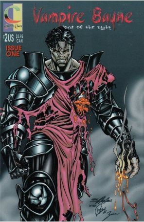 Vampire Bayne: Lord of the Night: Sex and Death in the Fiery Moonlight 1 published by Comicolor with cover art by Ron Leary Jr., Neal Adams