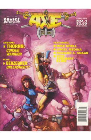Battle Axe 1 published by Comics Interview with cover art by Todd Doney