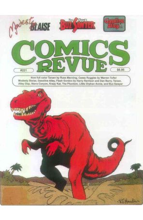 Comics Revue 221 published by Comics Interview with cover art by V. T. Hamlin