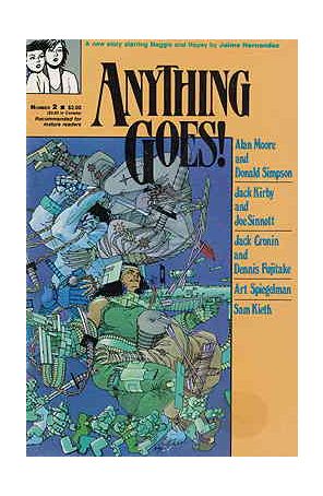 Anything Goes! 2 published by Comics Journal with cover art by Frank Miller