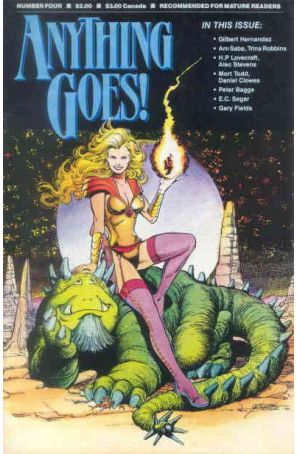 Anything Goes! 4 published by Comics Journal with cover art by George Pérez